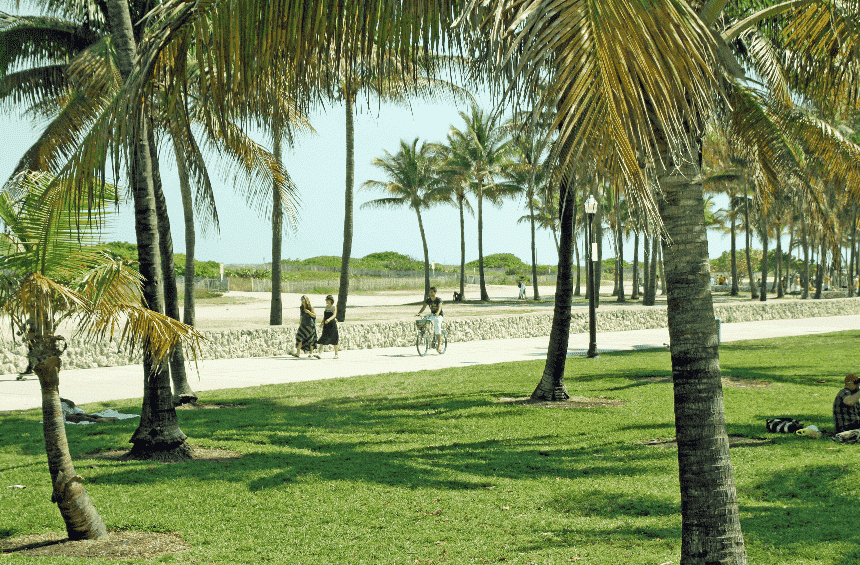 Lummus Park Beach em South Beach Miami 