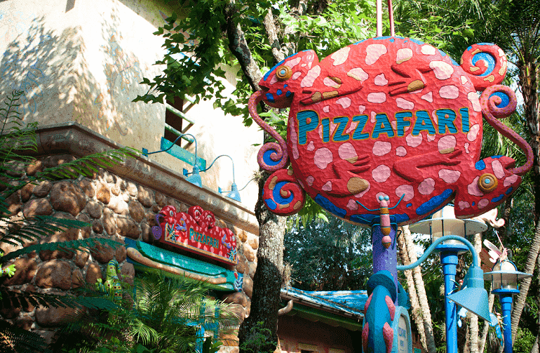 Pizzafari no Animal Kingdom em Orlando: entrada