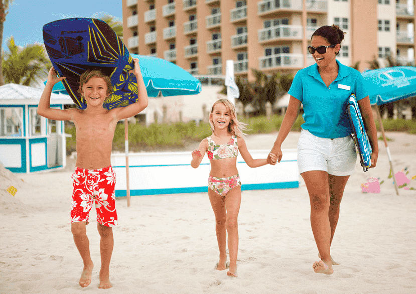 Crianças nas praias em Fort Lauderdale
