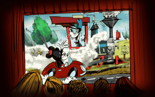 Desenho Mickey and Minnie’s Runaway Railway na Disney Orlando