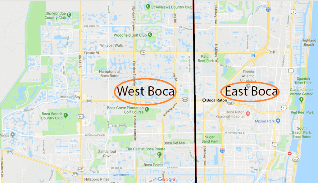 Onde ficar em Boca Raton: Regiões de Boca Raton: oeste e leste