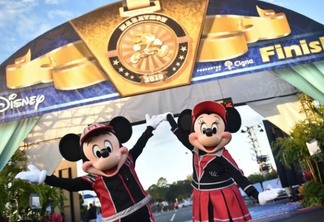 Mickey e Minnie na Walt Disney World Marathon Weekend em Orlando