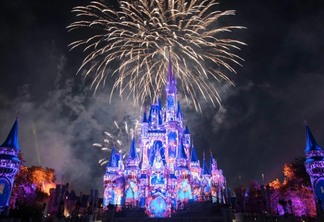 Show de fogos do Parque Magic Kingdom na Disney