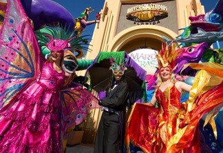 Festa Mardi Gras no Universal Studios em Orlando