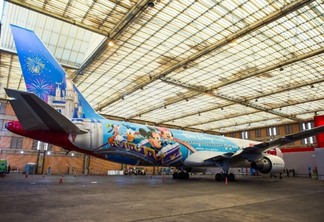 Novo avião da Tam da Disney