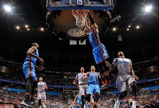 ORLANDO, FL – JANUARY 18: Russell Westbrook #0 of the Oklahoma City Thunder dunks against the Orlando Magic on January 18, 2015 at Amway Center in Orlando, Florida. NOTE TO USER: User expressly acknowledges and agrees that, by downloading and or using this photograph, User is consenting to the terms and conditions of the Getty […]