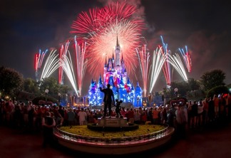 Transmissão ao vivo do show de fogos de Ano Novo da Disney Orlando