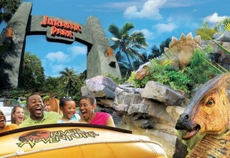Atração Jurassic Park River Adventure na Universal Orlando