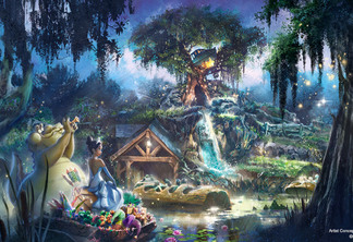 Atração de A Princesa e o Sapo na Disney Orlando