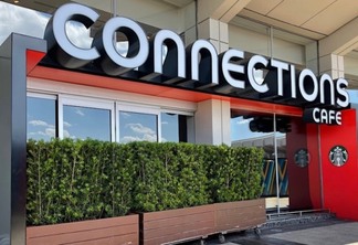 Entrada do Connections Cafe na Disney Orlando