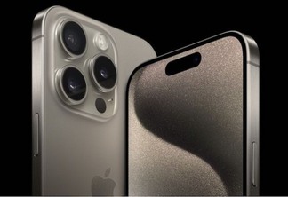 iPhone 15 Pro cor Titânio Natural