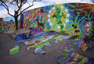 O bairro da arte Wynwood Wall em Miami