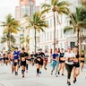 Corredores na Maratona de Miami