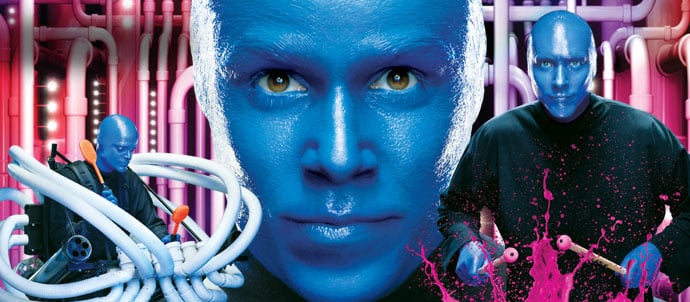 Espectáculo de Blue Man Group en Orlando en Universal
