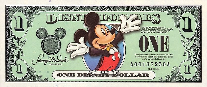 Dinero de Disney