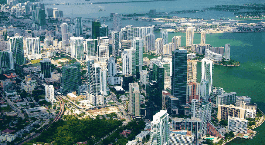 Miami en enero - Vista aérea 