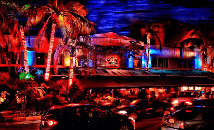 Mango's Tropical Cafe en Ocean Drive en Miami
