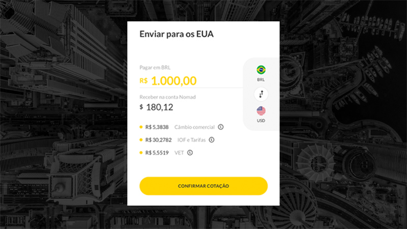 Como enviar dólares para os EUA do Brasil: banco