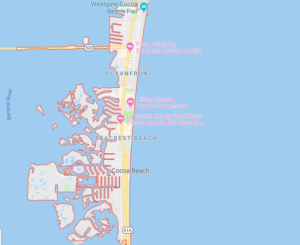 Mapa de Cocoa Beach