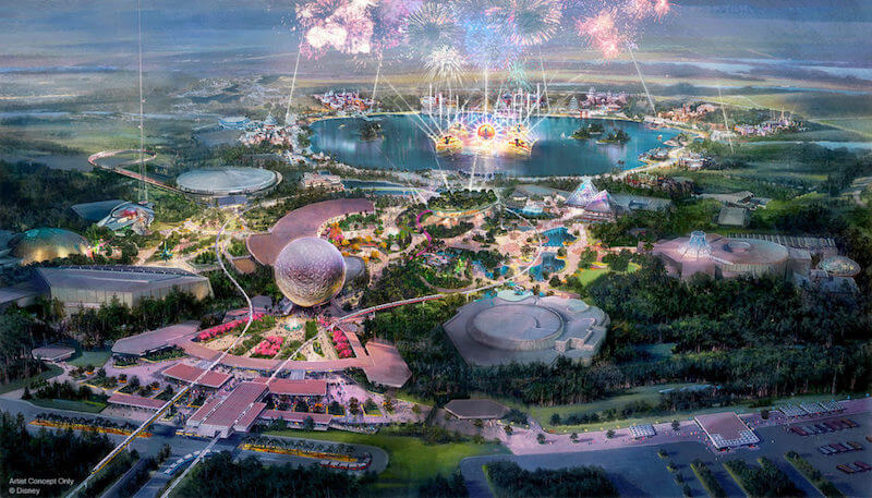 Projeção do novo Epcot da Disney Orlando