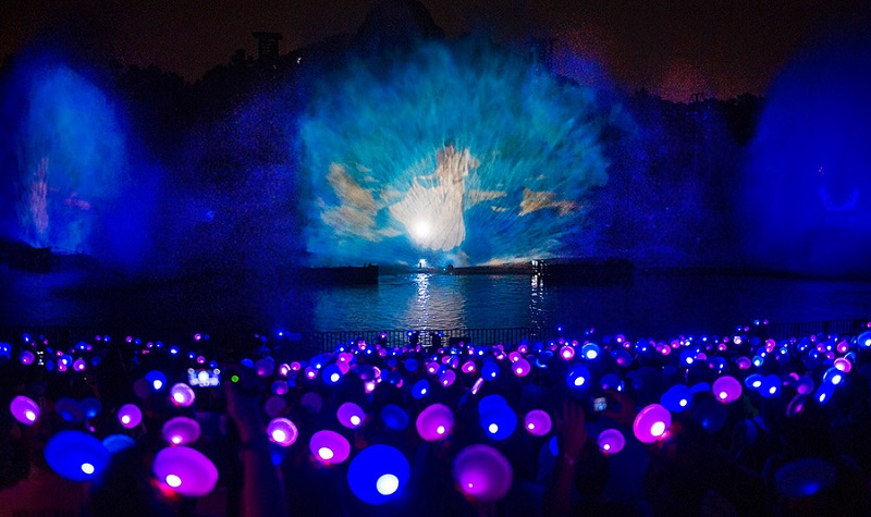 Show de luzes Fantasmic da Disney no Hollywood Studios