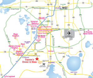 Onde ficar em Orlando: mapa