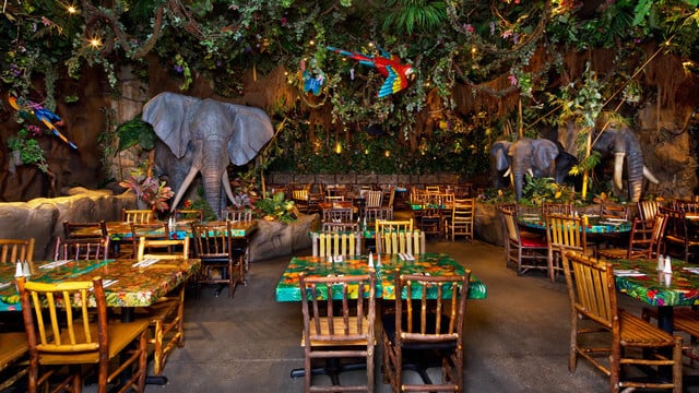 Rainforest Cafe no Disney Springs em Orlando