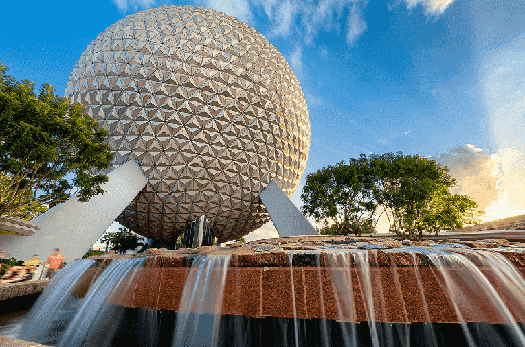 Spaceship Earth no parque Epcot da Disney em Orlando