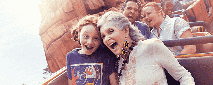 A melhor idade 60+ com crianças na Disney