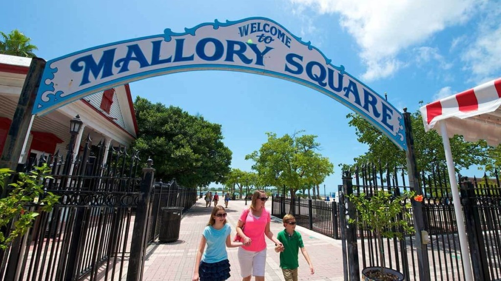 Entrada da Mallory Square em Key West