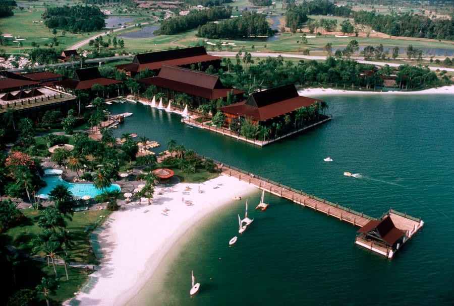 Disney's Polynesian Resort em Orlando: vista aérea