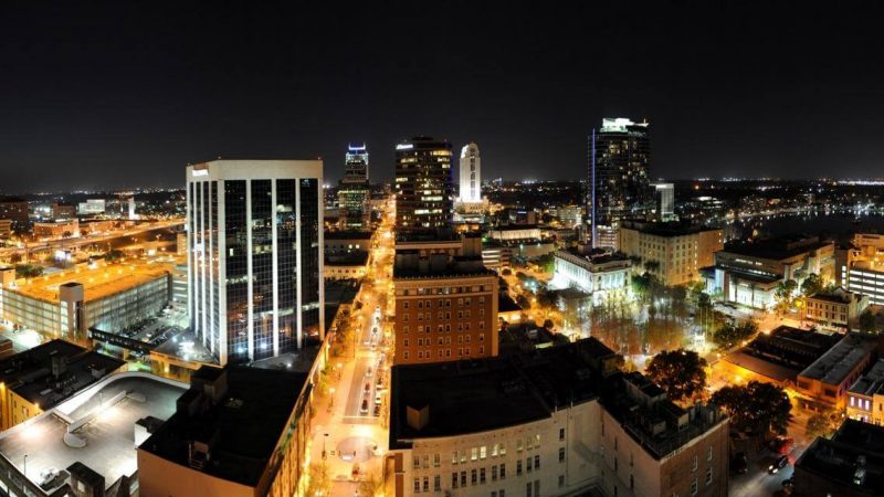 Downtown Orlando à noite