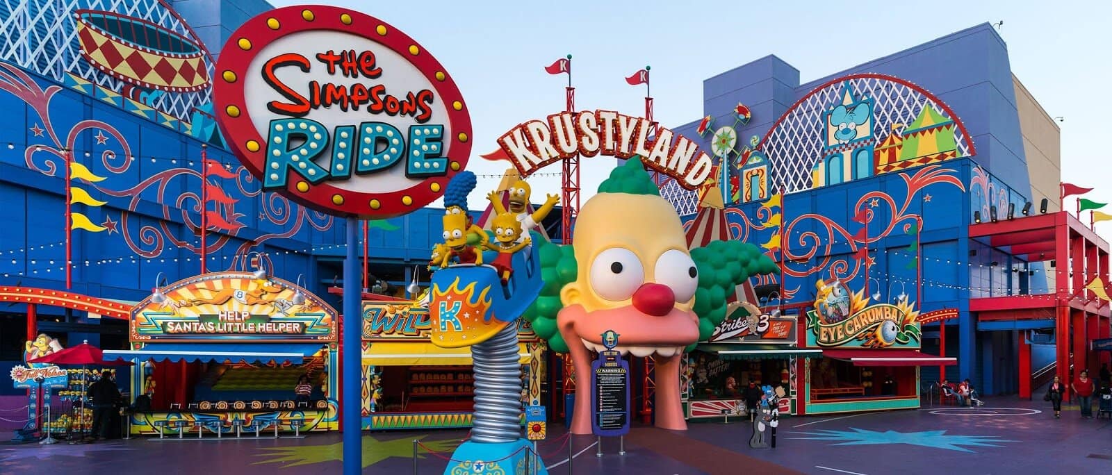 Atração dos Simpsons no parque Universal Studios em Orlando