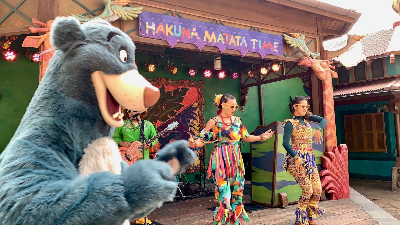 Hakuna Matata Time Dance Party no Disney Animal Kingdom