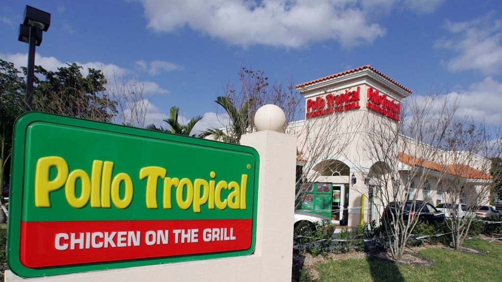 Entrada do Restaurante brasileiro Pollo Tropical em Orlando
