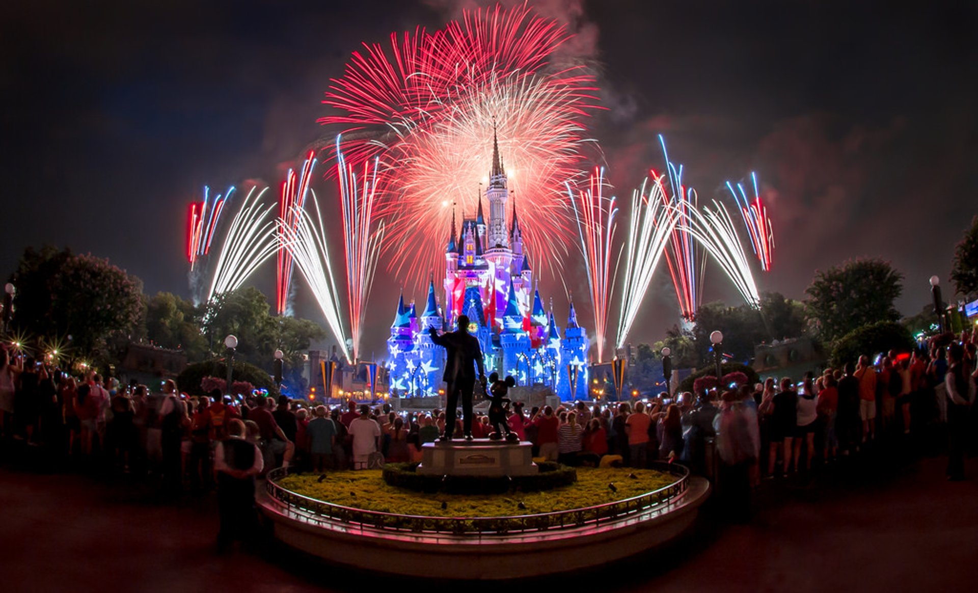 Show de fogos de artifício de Independence Day na Disney em Orlando