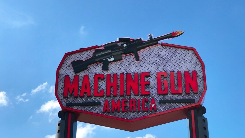 Entrada do Estande de tiros Machine Gun em Orlando