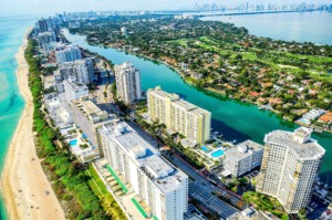 Vista aérea de Miami Beach