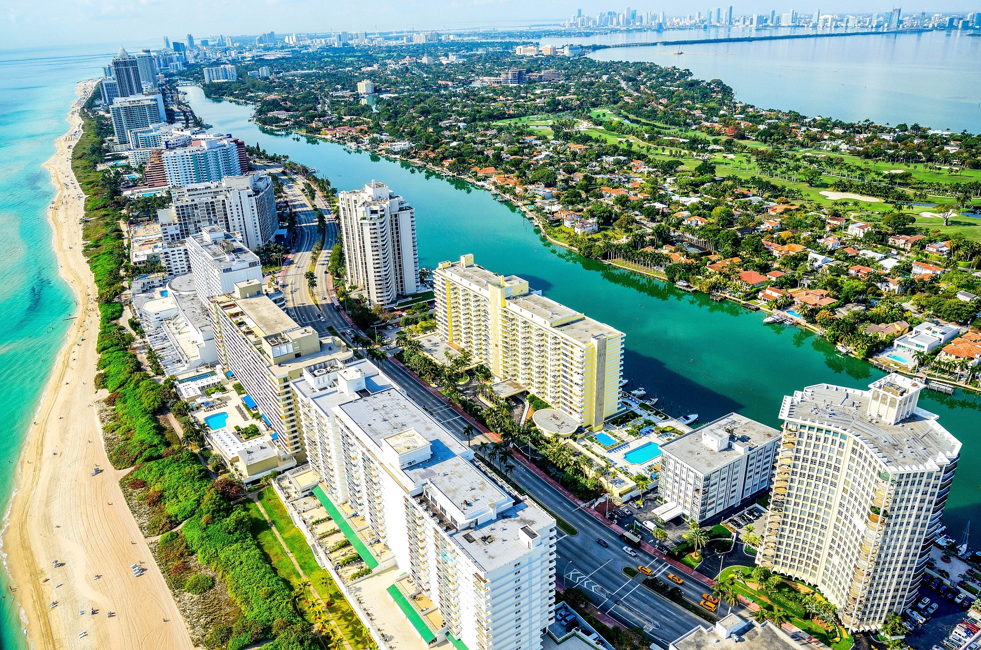 Vista aérea de Miami