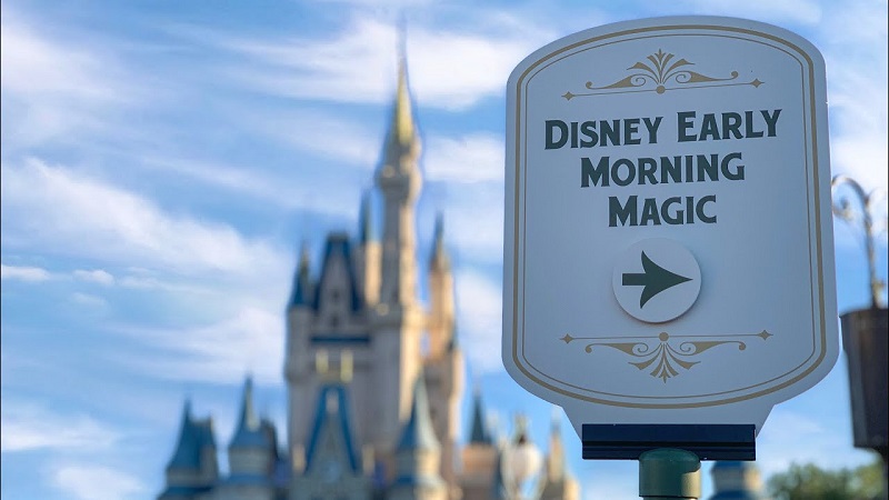 Entrada do Early Morning Magic da Disney em Orlando