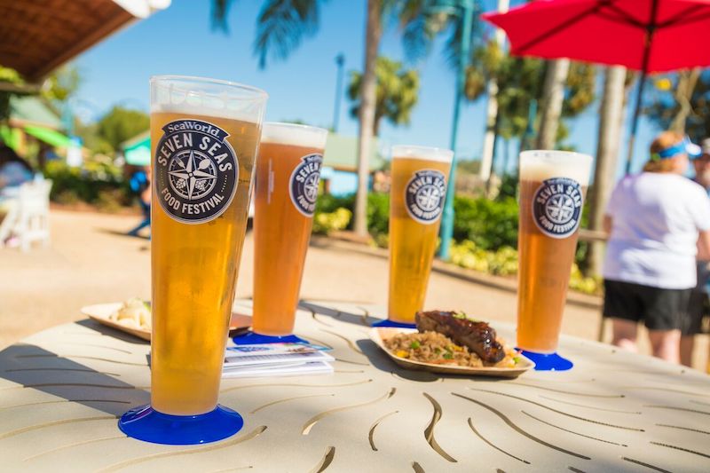 Cervejas do Festival Seven Seas Food no SeaWorld Orlando