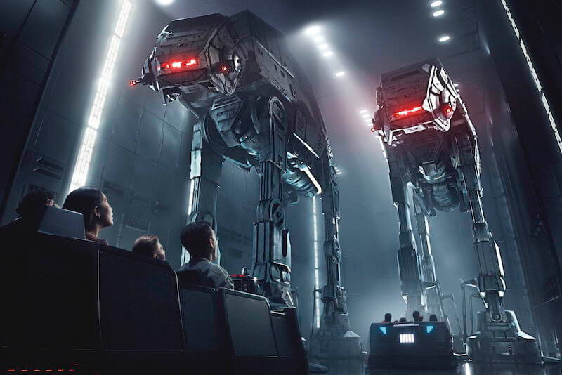 Atração Star Wars: Rise of the Resistance no parque Disney Hollywood Studios