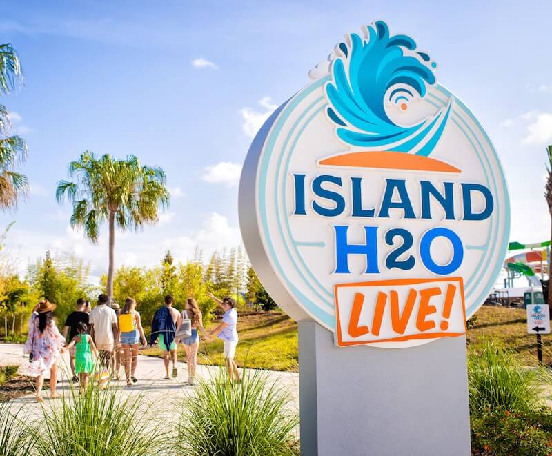 Entrada do Parque aquático Island H2O Live! em Orlando