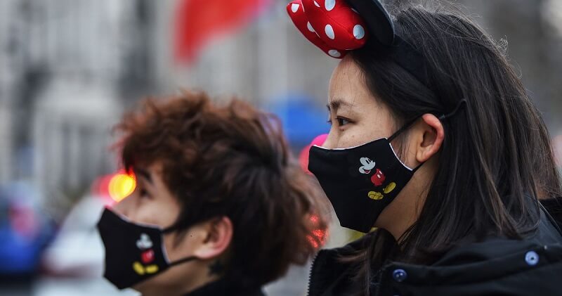 Máscaras de proteção da Disney