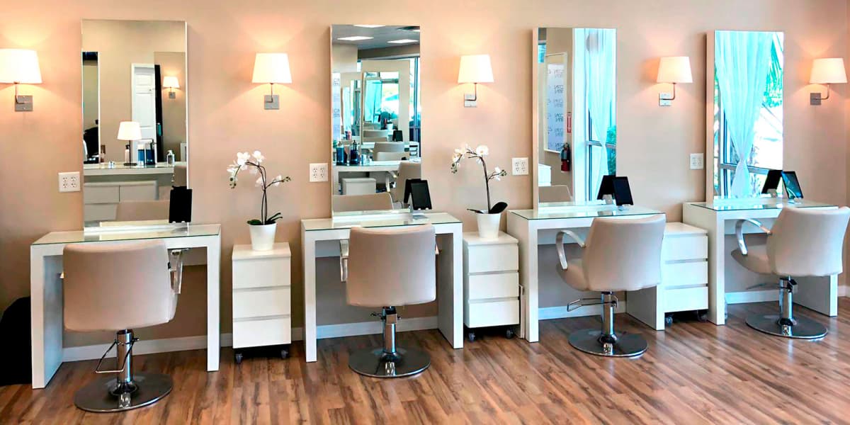 Interior do Salão de cabeleireiro Jacques Janine em Orlando