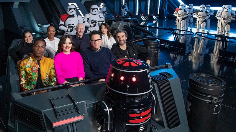 Atores de Star Wars na atração Rise of the Resistance na Disney Orlando