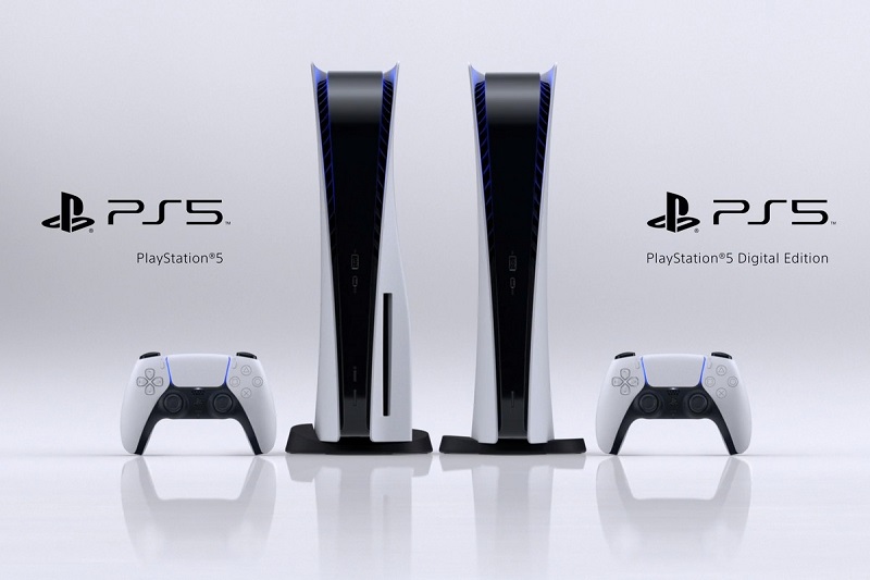 PlayStation 5 na versão normal e digital