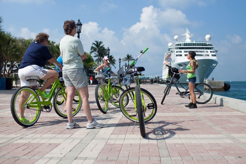 Instruções para o passeio de bicicleta em Key West