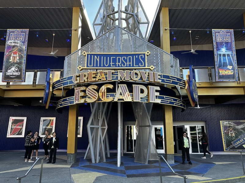 Entrada da atração Universal’s Great Movie Escape em Orlando