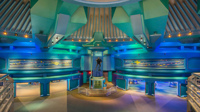 Interior da atração The Seas with Nemo & Friends no Epcot da Disney Orlando